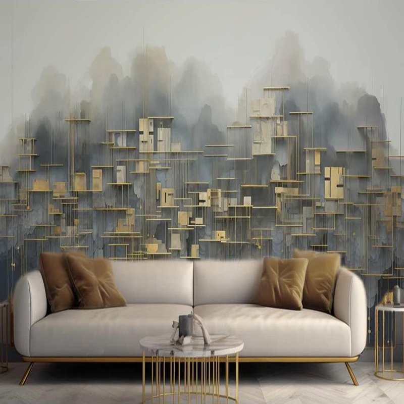 Home Textiles City - Custom Photo Mural Modern Style Abstract