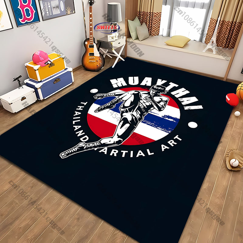 Home Textiles Rug - Free shipping! Muay Thai Symbol theme