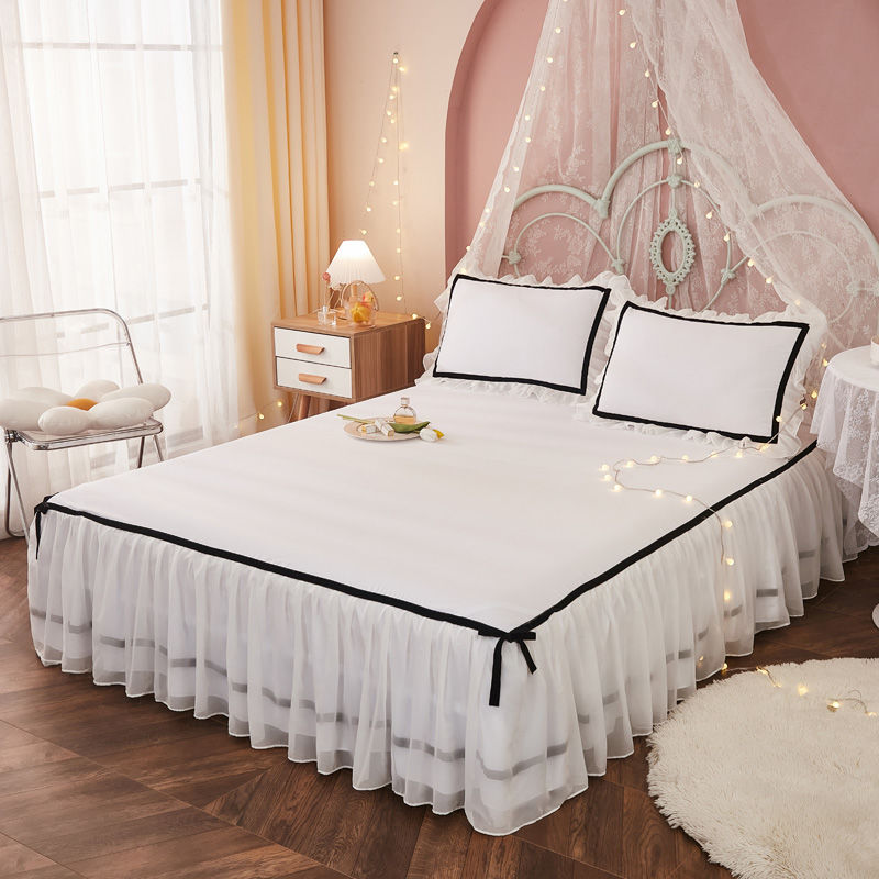 Home Textiles Bedding - Bed Dress Lace Set Lace Skirt