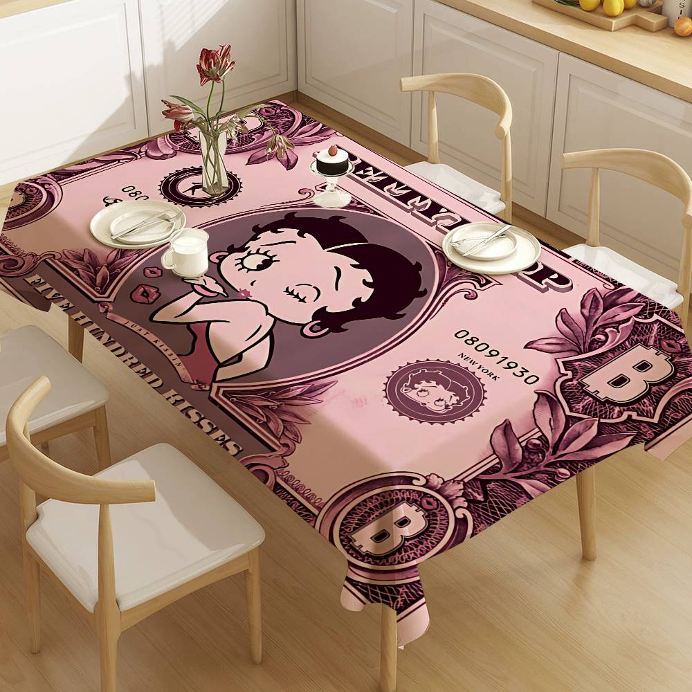 Home Textiles Today News - B-Betty Girl B-Boop Tablecloth Table Cover