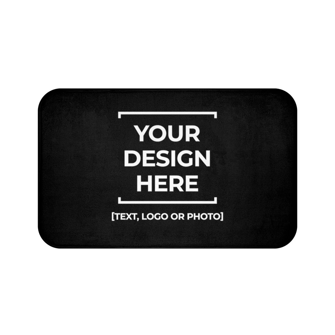 Your Home Textiles - Personalized Bath Mat, Custom Photo Text