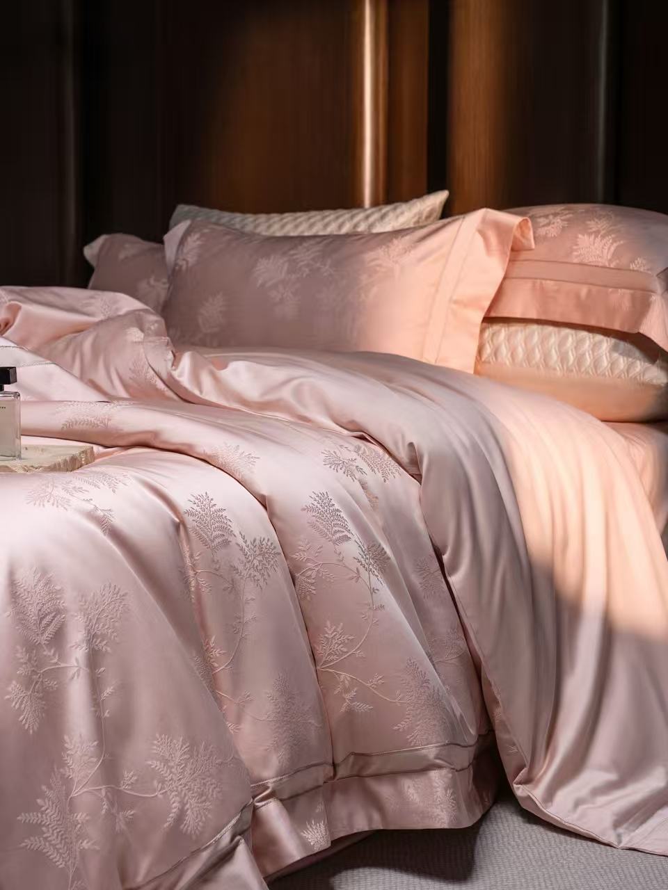 Luxury Pink Floral Jacquard Be - Home Textiles Luxury review and price