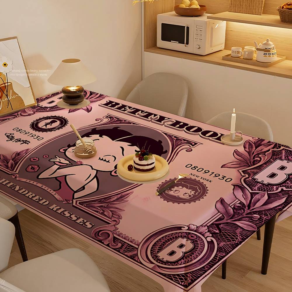 B-Betty Girl B-Boop Tablecloth - Home Textiles Today News review and price