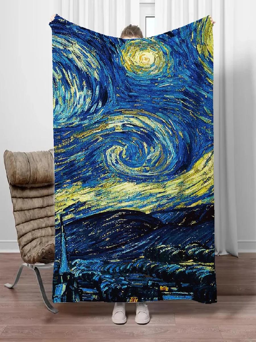 Van Gogh Boho Throw Blanket fo - Home Textiles Luxury review and price