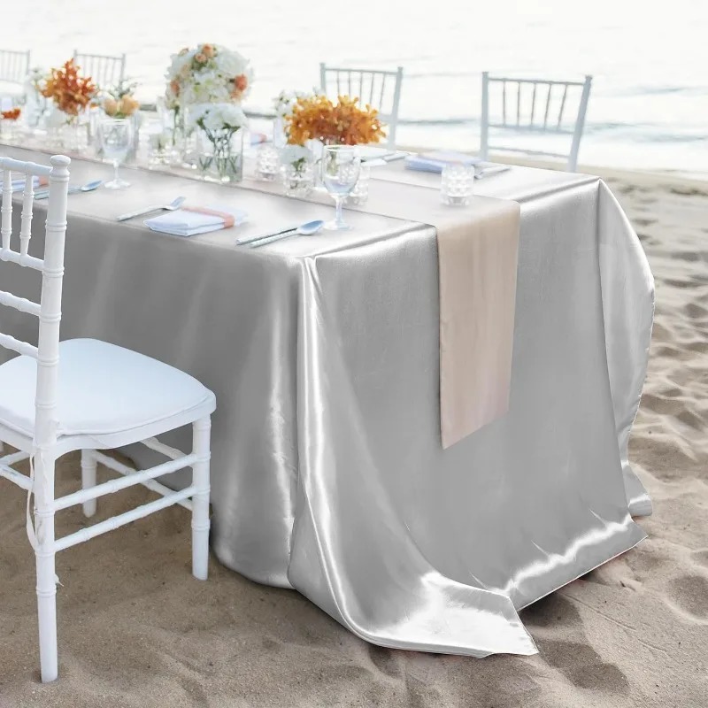 Satin Tablecloth Smooth Silky  - Home Textiles Today News review and price