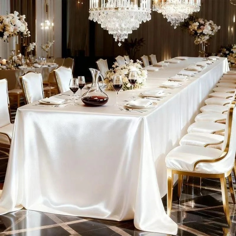 Satin Tablecloth Smooth Silky  - Home Textiles Today News review and price
