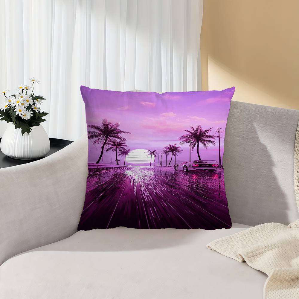Neon Night City Landscape 80s  - Home Textiles City review and price