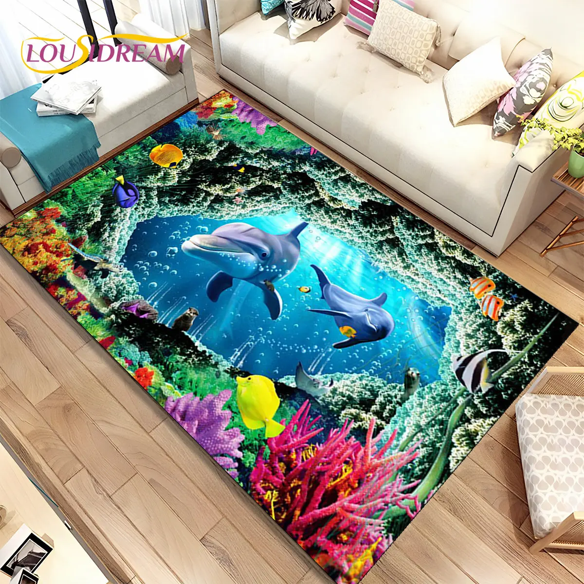 3D Illusion Underwater World R - Home Textiles Rug review and price