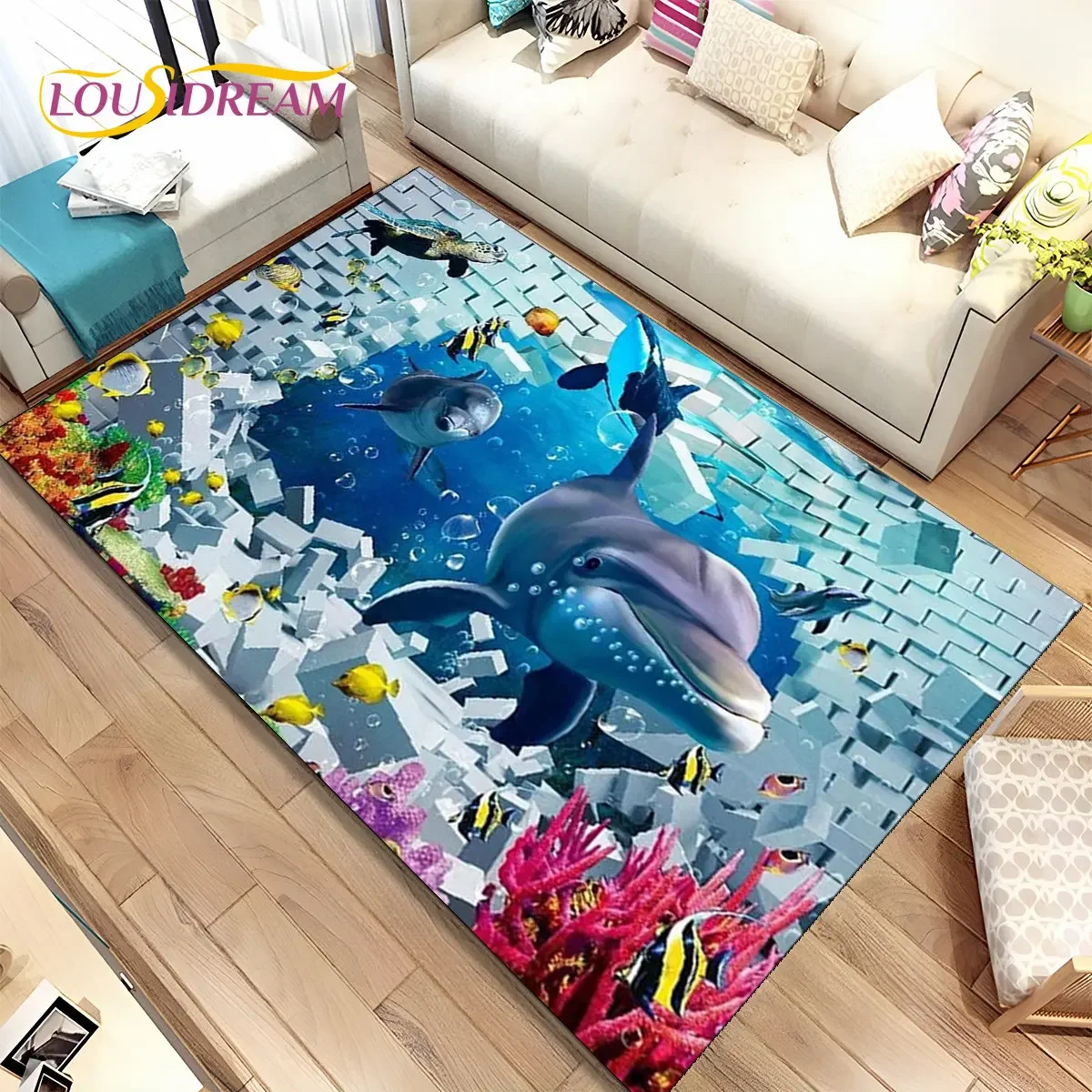 3D Illusion Underwater World R - Home Textiles Rug review and price