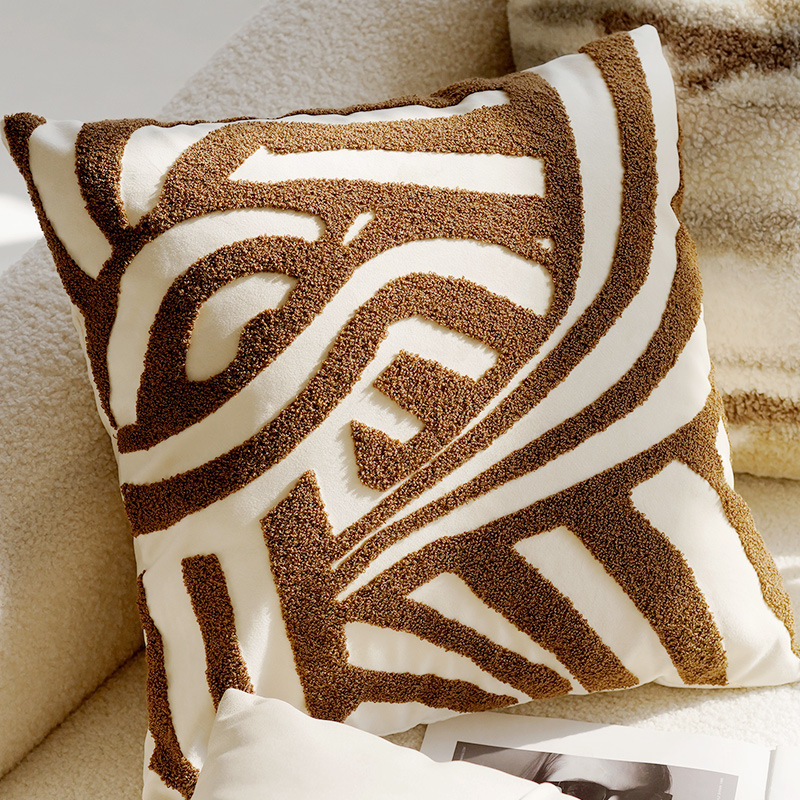 45x45CM Brown Vintage Nordic T - Home Textiles Luxury review and price