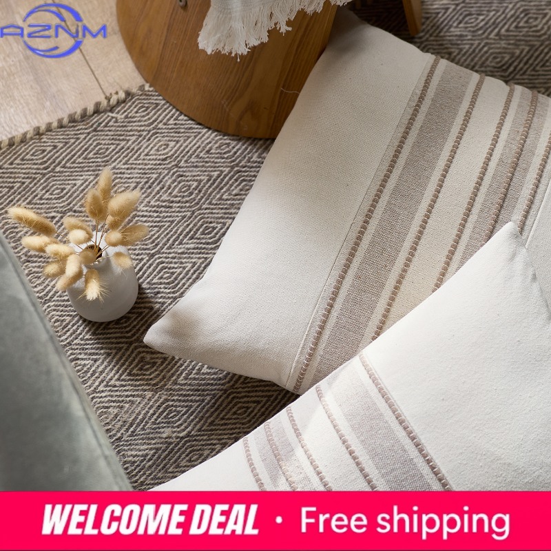 Nordic modern simple yarn-dyed - Home Textiles Luxury review and price