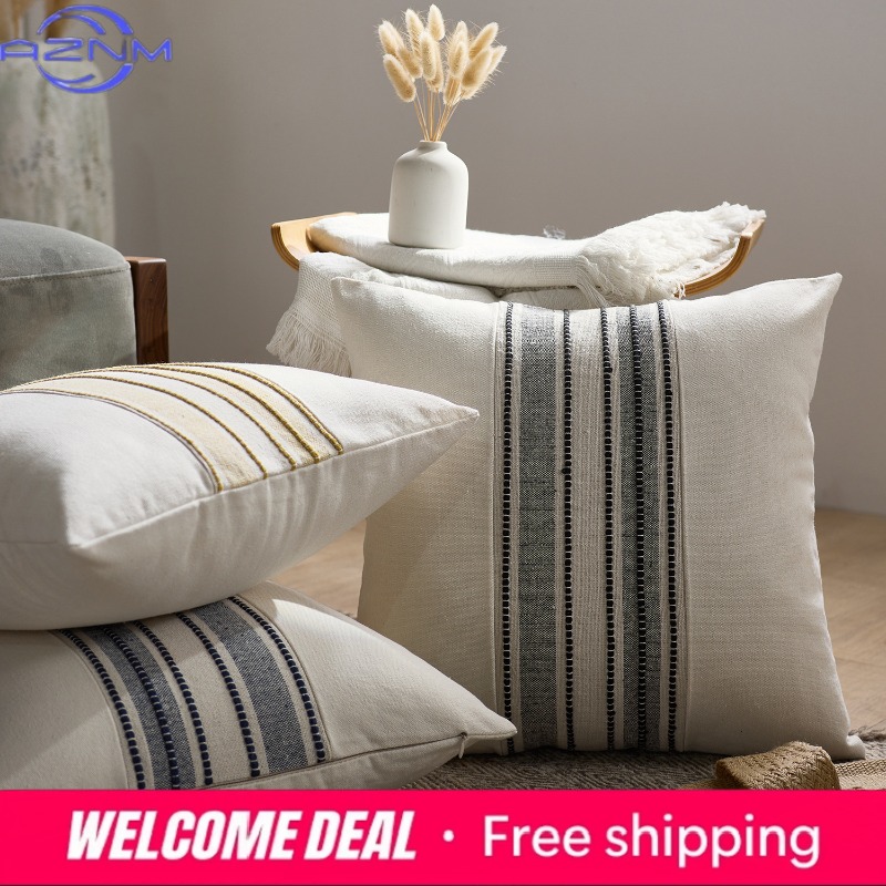 Nordic modern simple yarn-dyed - Home Textiles Luxury review and price