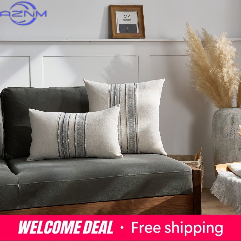 Nordic modern simple yarn-dyed - Home Textiles Luxury review and price