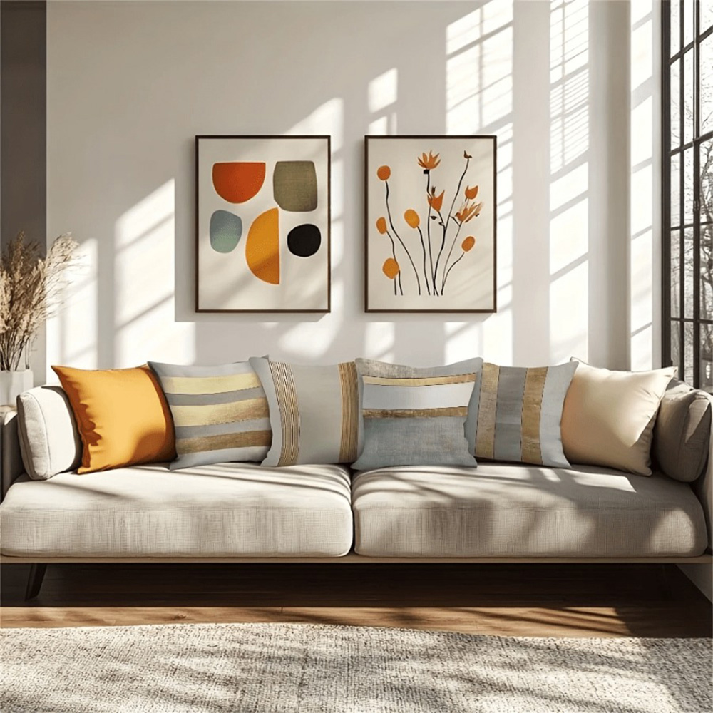 Glamorous Gold and Neutral Str - Home Textiles Luxury review and price