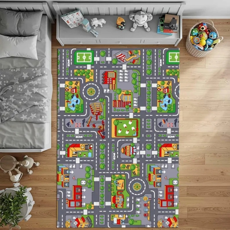 Kids City Road Map Play Mat Ed - Home Textiles City review and price