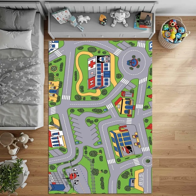 Kids City Road Map Play Mat Ed - Home Textiles City review and price