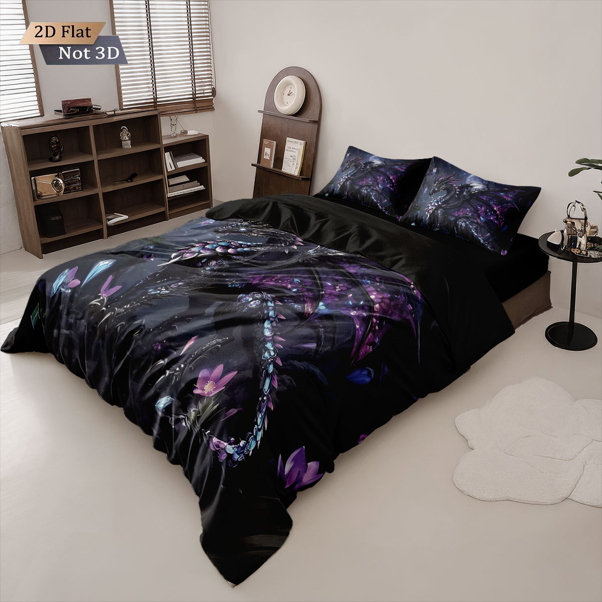 3pcs Sacred Western Dragon Sea - Home Textiles Bedding review and price