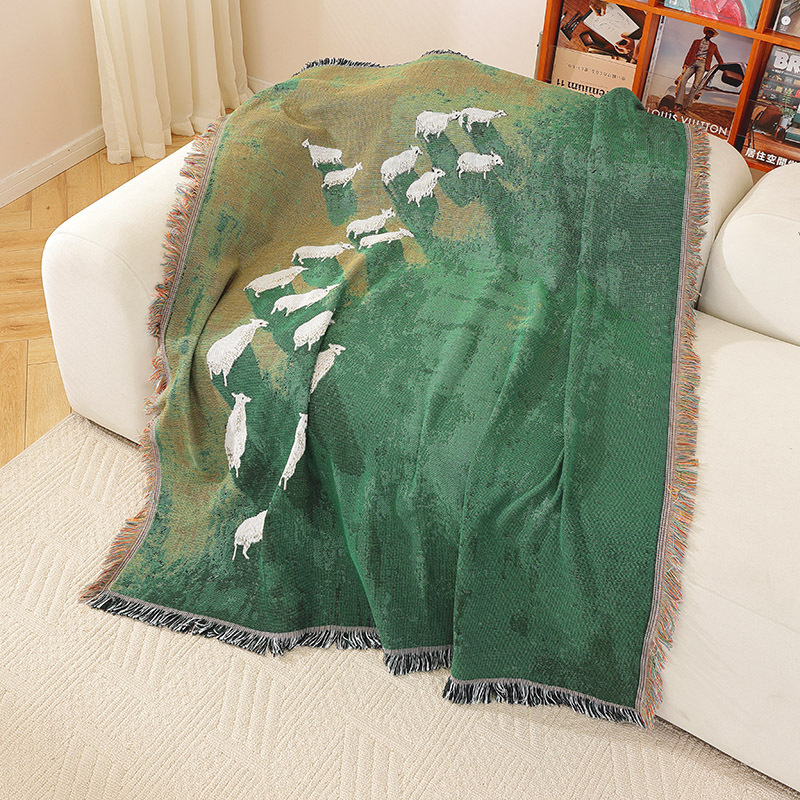 Textile City Sheep Herd Green  - Home Textiles City review and price