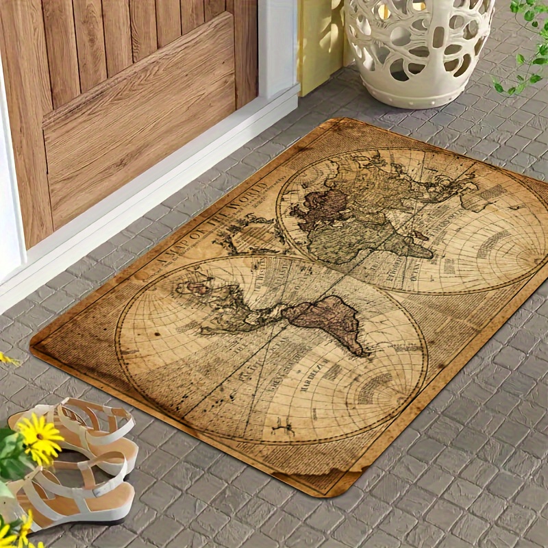 Vintage Map Design Non-Slip Fl - Home Textiles Rug review and price