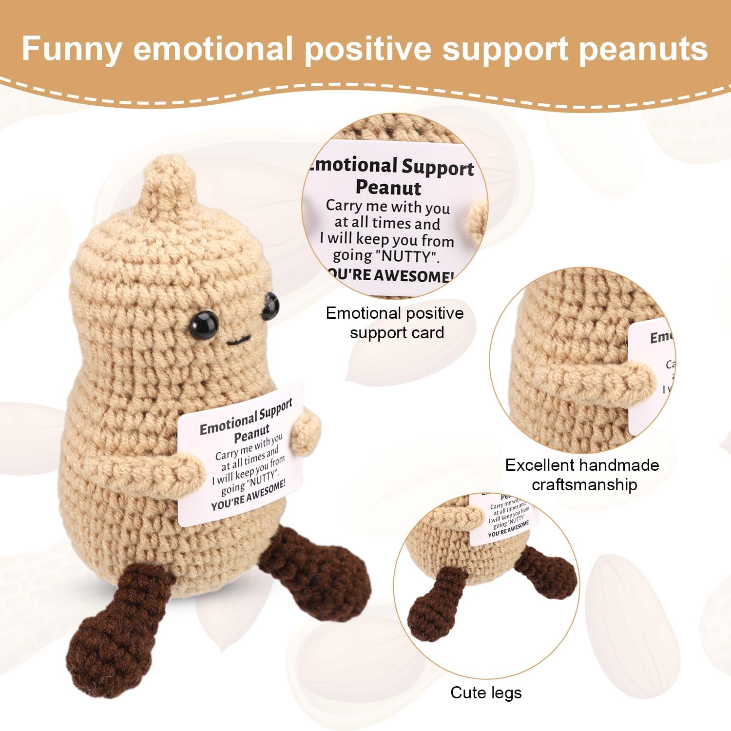 Funny Crochet Peanut Handmade  - Home Textiles Europe review and price